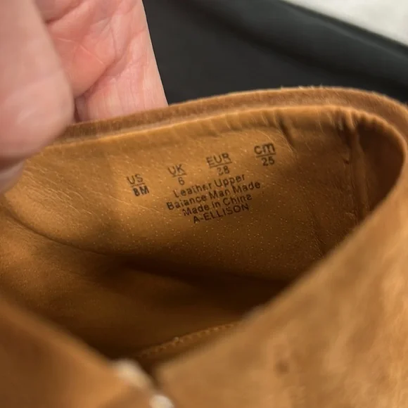 Anthropologie Franco Sarto Ellison Leather Suede Mules Shooties Block Heels - Picture 9 of 11